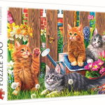 Puzzle pisicute in gradina 500 de piese, Trefl, Trefl