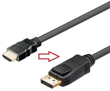 Cablu Directie Semnal HDMI la DisplayPort 2m UHD 3840x2160P 30Hz, OEM