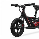 Bicicleta electrica fara pedale, Nitro Bike DIKY 180W 24V Lithium , Roti 12 inch, Rosu, Hollicy