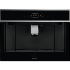 Espressor Electrolux AUTOMAT EBC85X,Control touch, 12 programe, Display TFT activ, Capacitate rezervor apa 2.5 l, Capacitate rasnita 350 grame, Indicator reumplere cafea si apa, Inox antiamprenta