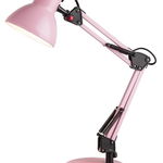 Lampa de birou Samson 4179, cu intrerupator, orientabila, 1xE27, roz, IP20, Rabalux