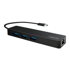 Hub USB-C LogiLink UA0313 Black