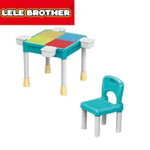 Set 2 piese, masa plus scaun, pentru caramizi constructie, Lele Brother, LELE Brother