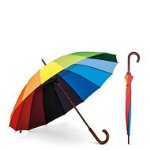 Umbrela 120 cm, multicolora, Curcubeu, 