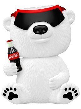 Pop Ad Icons Coca Cola 90s Coca Cola Polar Bear Flocked 