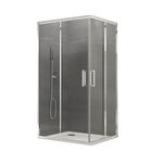 Cabina dus sticla securizata cu cadita de dus inclusa, 80x80 cm, Sanswiss, Ocelia, Sanswiss