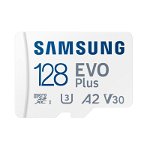 Card de memorie MicroSDXC Samsung Evo Plus cu Adaptor SD, Memorie 128 GB, 