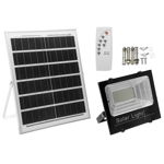 Kit solar, proiector led cu telecomanda si panou solar ip 66, 60w, 