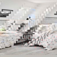 JAKOBSLILJA Cuvertură, alb murdar/gri, 230x250 cm