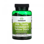 Milk Thistle Dandelion  Yellow Dock, Swanson, 120 Capsule SW1707