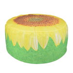 Taburet gonflabil pentru exterior, Sunflower Galben / Verde, Ø58xH32,5 cm