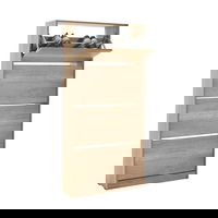 Pantofar SHC-540-BB-1, alb, PAL melaminat, 73x26x157 cm