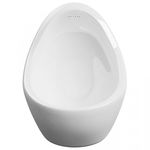 Pisoar de perete cu supapa pentru spalare vidaXL, alb, ceramica