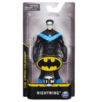 Spin Master - Figurina Supererou Nightwing , Batman , In costum, 15 cm, Negru