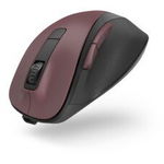 Mouse Wireless HAMA MW-500 Recharge, 1600 dpi, rosu bordeaux