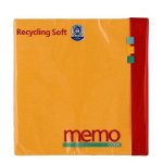 Servetele soft din hartie reciclata cu 3 straturi, 20buc - Memo, Savonia