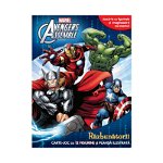Marvel. Avengers Assemble. Răzbunătorii. Carte de joc cu 12 figurine și planșă ilustrată, nobrand
