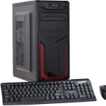 Calculator Sistem PC Interlink (Procesor Intel® Core™ i5-4570s (6M Cache, up to 3.60 GHz), Haswell, 8GB DDR3, 500GB HDD, DVD-RW, Cadou Tastatura + Mouse, Negru), Interlink