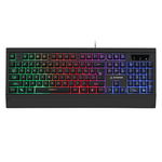 Tastatura Gaming, Cu Fir, 104 Taste, Iluminata LED, Alimentare prin USB, Negru, KRUGER&MATZ