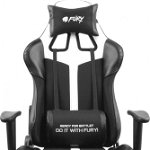 Scaun pentru gaming Fury Avenger XL negru-alb, Fury