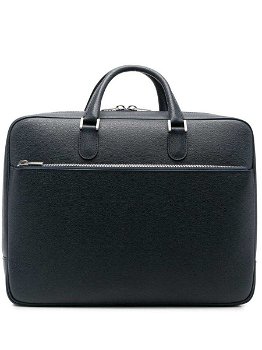 VALEXTRA VALEXTRA Avietta leather briefcase Blue, VALEXTRA