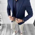 Tinuta barbati smart casual Pantaloni + Camasa + Sacou 10522, 