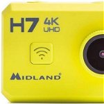 Camera Video de Actiune Midland HF7 C1236, Ultra HD, Wi-Fi, Rezistenta la apa pana la 30 m (Galben)