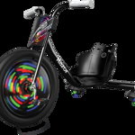 Tricicleta Razor RipRider 360 cu lumini, Negru