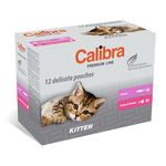 CALIBRA Cat Premium Line Kitten Multipack 12x100 g plicuri pentru pisoi, CALIBRA