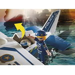 Playmobil - Hidroavionul Politiei Si Hot Cu Barca, Playmobil