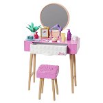 Set mobilier masuta de make-up pentru papusi, Barbie, HJV35, Barbie
