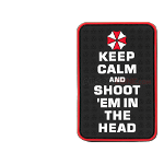 PATCH CAUCIUC - KEEP CALM AND SHOOT - COLOR, JTG