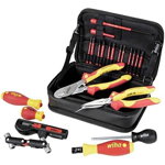 Wallbox installation tool set (red/yellow, 23 pieces, incl. functional bag), Wiha
