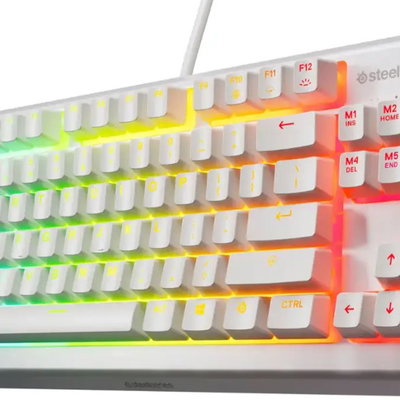 Tastatura Gaming SteelSeries Apex 3 TKL, US, alb