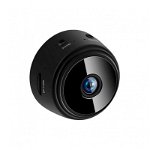 Mini camera de supraveghere Siegbert, 4.5 x 4.5 x 5 cm, 1080p, NightVision, senzor de miscare, maxim 60 minute