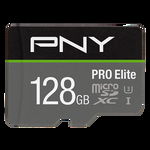 Card memorie, PNY, 128 GB, microSDXC, PRO Elite U3 A1 V30, Adaptor