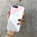 Husa de telefon in culori asortate, cu aspect marmorat, pentru iPhone 6/6s 6/6splus 7/8 7/8plus iPhoneX, Neer