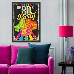 Tablou decorativ, The 80's Party (40 x 55), MDF , Polistiren, Multicolor, Colton