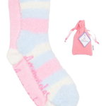 Imbracaminte Femei Minx NY Lush N Plush Socks - Pack of 2 PINK STRIPE