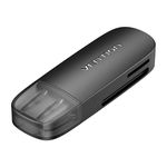 Cititor carduri de memorie 2 în 1 USB 2.0 A (SD+TF) Vention CLEB0 (negru), Vention