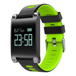 Bratara Fitness iUni DM68i Plus, Display OLED, Monitorizare puls, Pedometru, Notificari, Compatibil Android&iOS (Verde), iUni