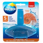 Pachet 3 x Odorizant solid Sano pentru vasul toaletei, Bon Blue Peach, 55g