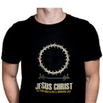 Tricou pentru barbati, Priti Global, imprimat cu mesaj crestin, Put God first, PRITI GLOBAL
