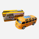 Autobuz scolar care se transforma in robot, Mecha Deformed School Bus2, cu sunete si lumini, 22×9×9cm, +3ani, en-gros, 
