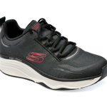 Pantofi sport SKECHERS negri, D LUX FITNESS, din material textil, Skechers