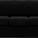 Husa de protectie pentru canapea Subrtex, poliester, negru, 235 x 104 x 107 cm