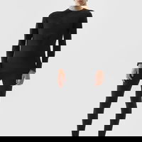 Lenjerie termoactivă fără cusături cu lâna Merino (bluză) pentru bărbați - neagră, 4F Sportswear Lenjerie termoactivă fără cusături cu lâna Merino (bluză) pentru bărbați - neagră, 4F Sportswear