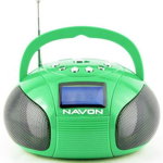 Micro Sisteme Audio Navon NPB100 Boombox, Radio FM (Verde)