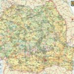 Harta plastifiata, Romania economica, 200 x 140cm, AMCO PRESS