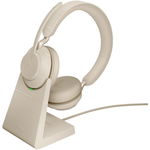 Casti Jabra Evolve2 65 Link380a MS Stereo Stand Beige